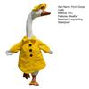 1 Set Porch Goose Rain Jacket Yellow Raincoat Hat And Umbrella Waterproof Goose Outfit Fits 23 Inch Porch Goose for Yard Lawn Decor