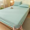 Class A Washed Cotton Non-Slip Fitted Sheet - Soft, Breathable, and Comfortable for Naked Sleep
