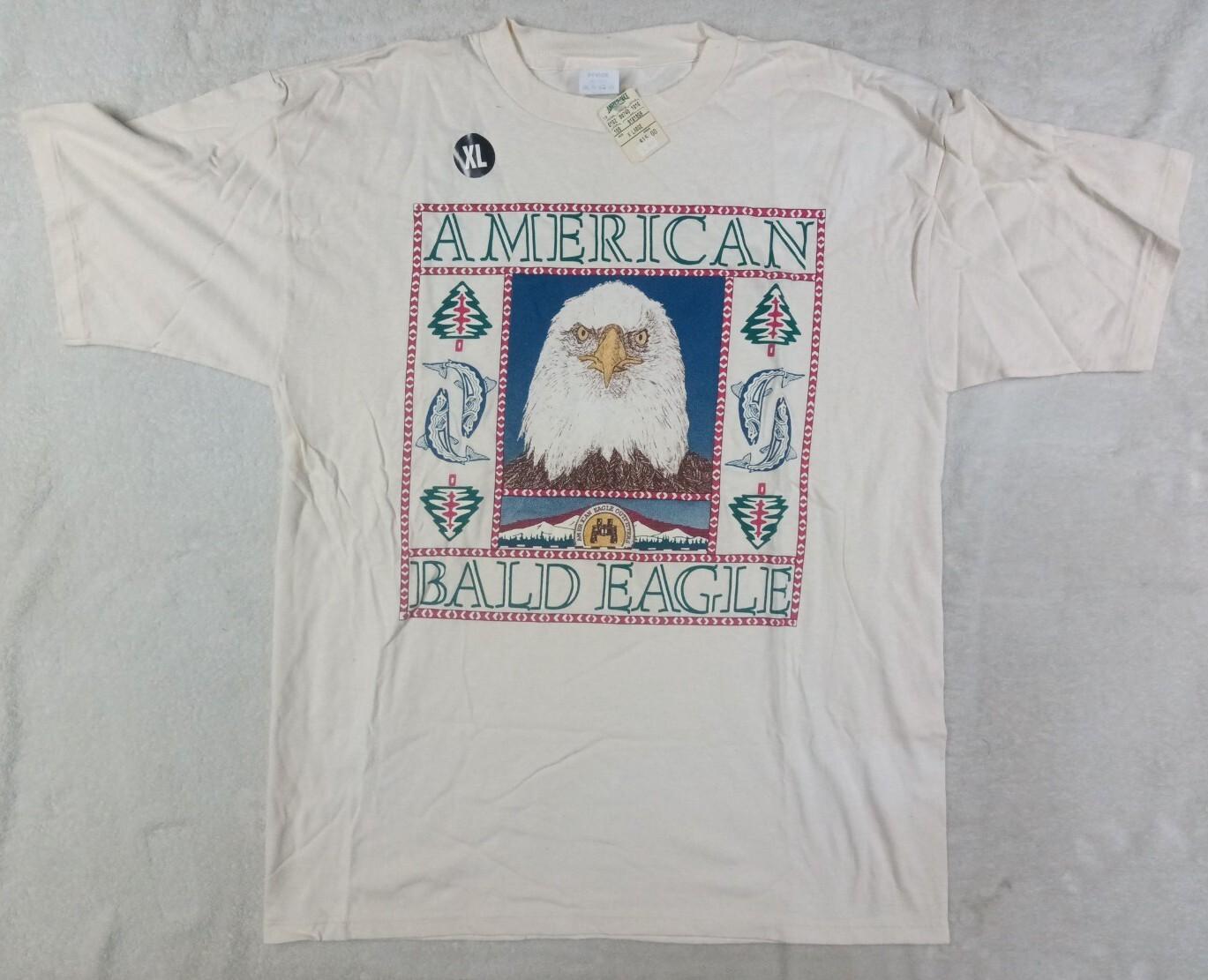American Eagle Outfitters T Shirt VTG XL RARE Original NWT NOS Bald Eagle USA L