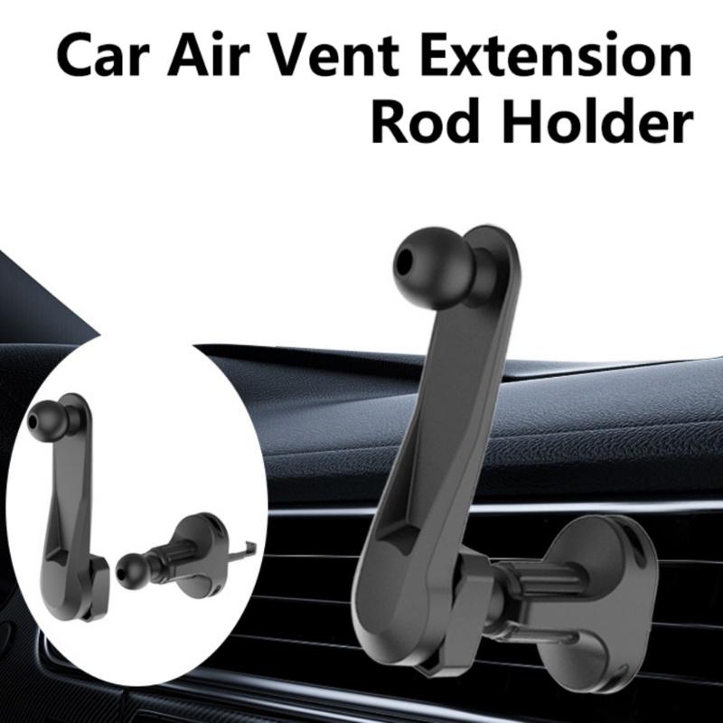 Suporte de Telefone Braço de Extensão de Junta Cabeça de Esfera de 17mm Suporte Adaptador Haste de Extensão para Saída de Ar de Carro Haste Extensora Rotativa