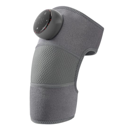 

Массажные подушечки для колена 3 режима вибрации 5 уровней регулировки нагрева 3D окружающее мгновенное сбалансированное нагревание для облегчения боли в колене Теплый наколенник серый