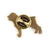 Rottweiler, Rott, Rottie - Broche de Cão em Caixa Decorativa, Pinos Dourados Elegantes, Broche de Lapela da Marca Art-Dog