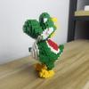 Dinosaur Building Blocks Toys Set: Green Velociraptor and Tyrannosaurus, Embark on Prehistoric Adventures: Perfect Gift