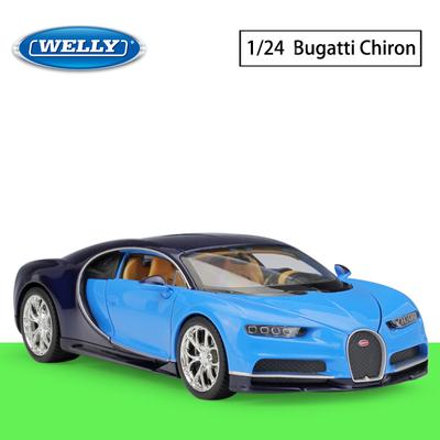1/24 Scale Welly Bugatti Chiron Alloy Car Model Diecasts Metal Toy Vehicles Car Model High Simulation Collection Childrens Gifts