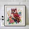 New Arrival 5D DIY Full Circle Diamond Painting "Painted Owl" Embroidery Cross Stitch Home Decor Gift