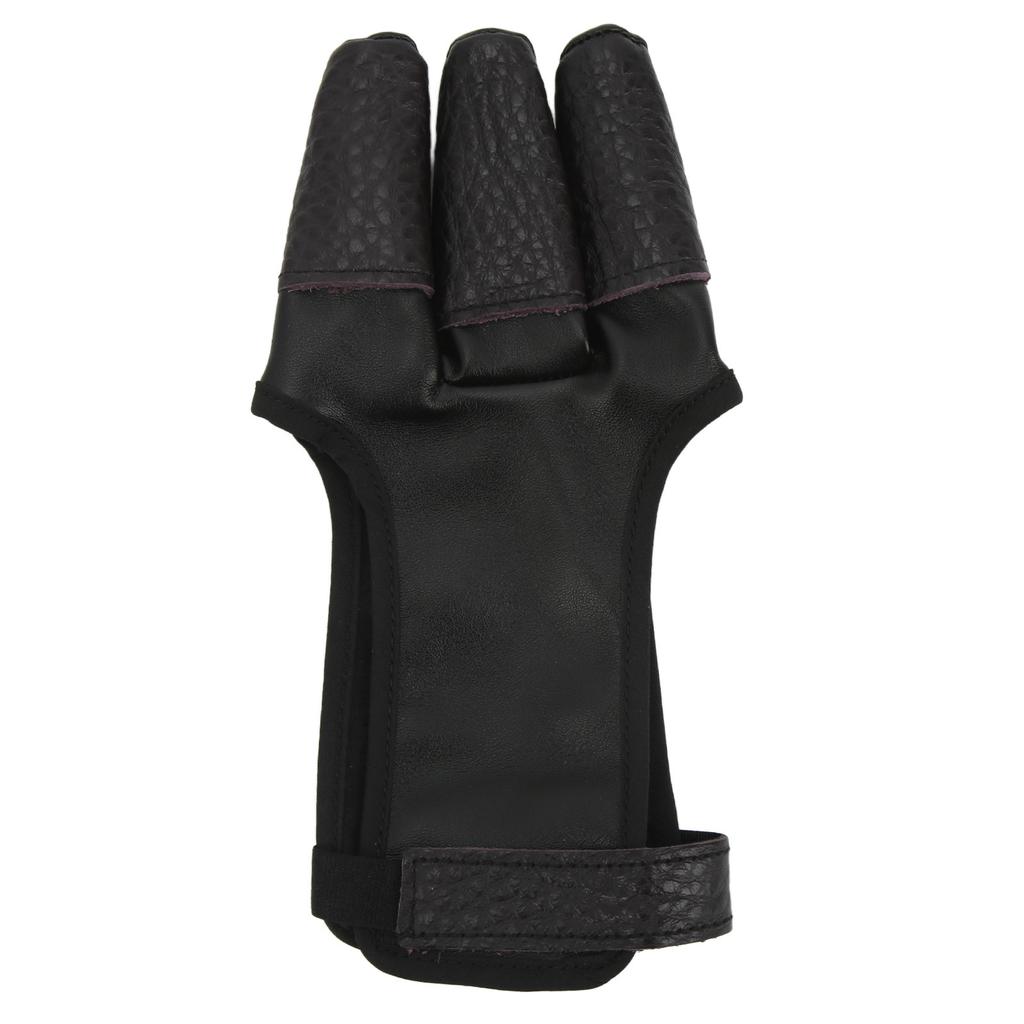 Bowstring Tabs Guard Soft Archery Fingers Protector 3 Fingers Protection Shooting Gloves for Outdoor Shooting