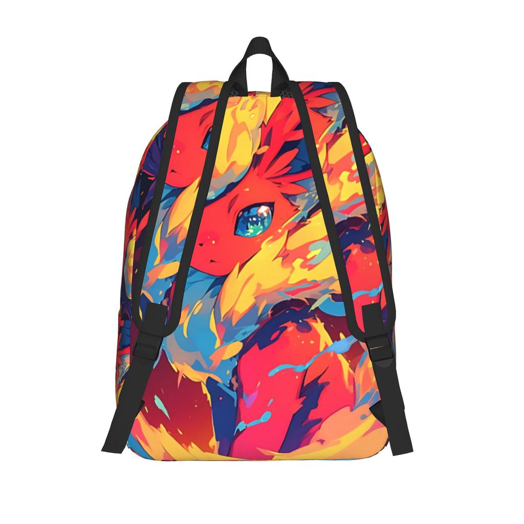 Fashion Pokemon Eevee Eeveelution Backpack  Mochilas Casual Office Work Large Capacity Rucksack