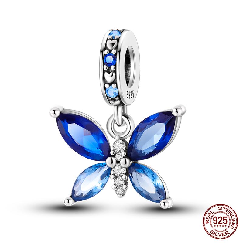 100% Copper Exquisite Cubic Zircon Butterfly Bee Ladybug Charms Bead Fit Qikaola Original Bracelet Fine Diy Jewelry