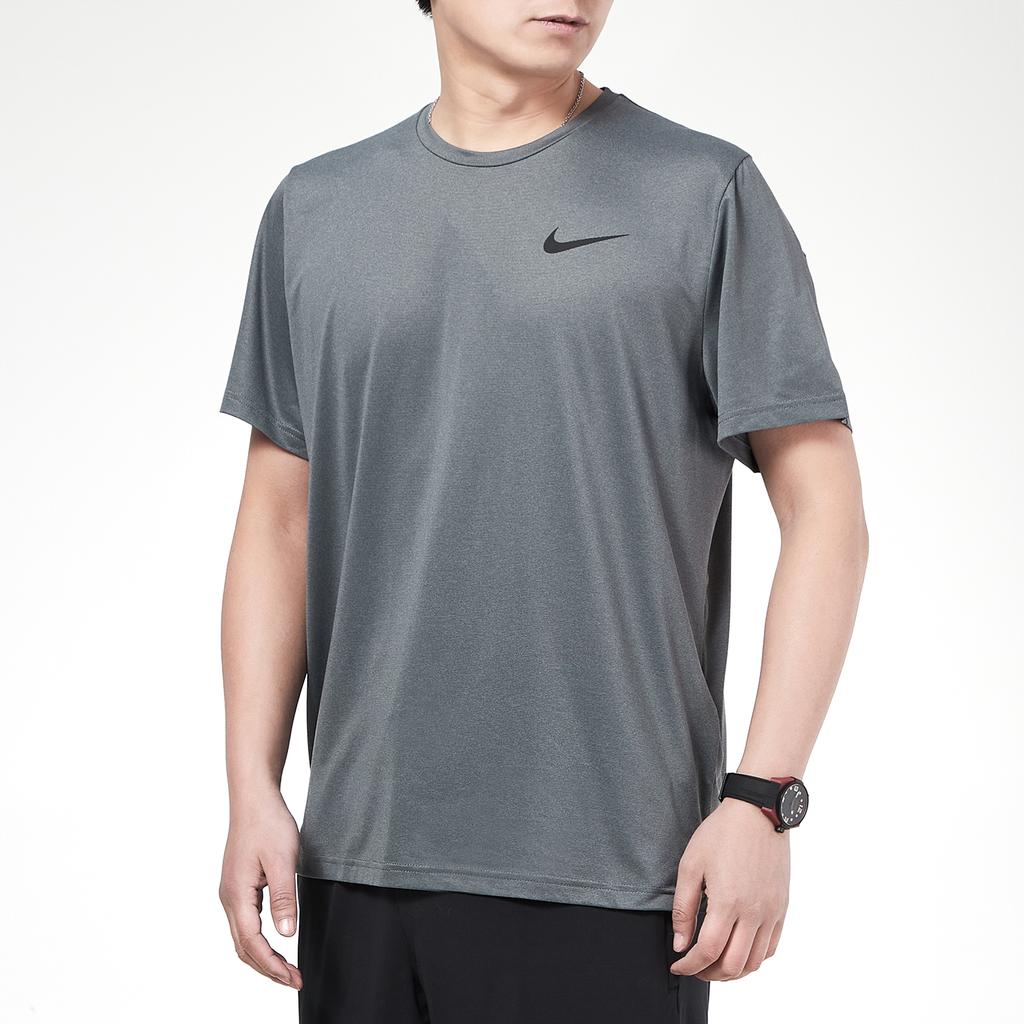 Nike Pro Dri-Fit Casual Sports Quick-Dry Crew Neck T-Shirt Men Tops Smoke-Grey CZ1182-010