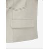 Cc Collect Half Sleeve Color Stitched Crop Jacket C262msf135