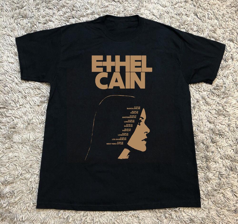 Ethel Cain tour Concert Short Sleeve Cotton Black All Size T-Shirt  AE224 Unisex T-Shirt S
