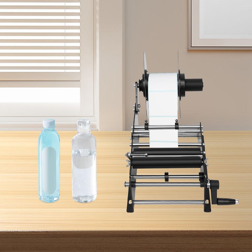 Labeling Machine Bottle 0.79-4.72in Manual Bottle Labeling Tool Label Applicator Round Bottle Sticker Adhesive Label