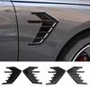 Automobile Leaf Plates 2Pcs Car Flanks Soft Scratch-resistant Easy Installation No Damage Bendable Decoration ABS Universal Type Modified Flank