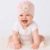 Elastic Infant Turban Hat Socks Set Soft Cotton Hat Sock Set Baby Headscarf Hat  Newborn Supplies