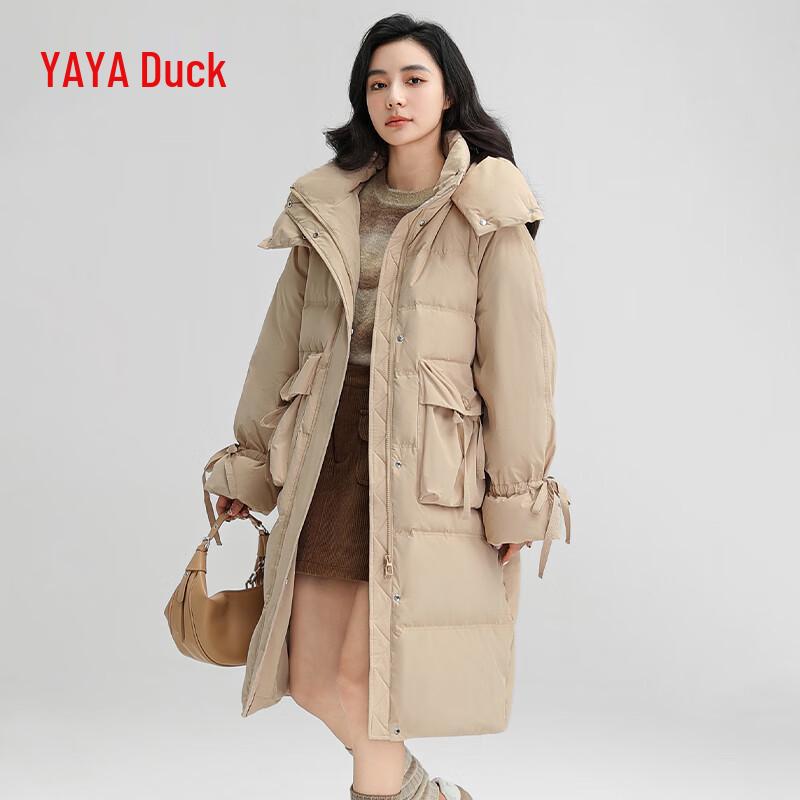 

Yaya Women s Hooded Mid-Length Down Jacket L