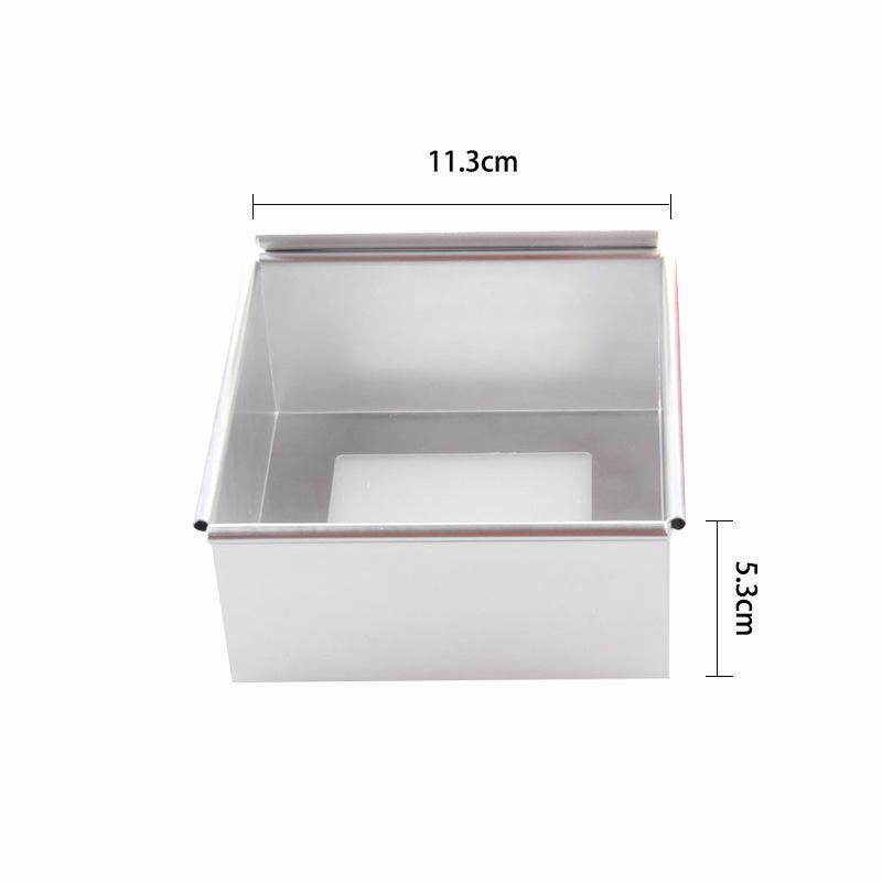 Aluminum Alloy Removable Bottom Anode Cake Mold: 4~10 inch Square 4-inch