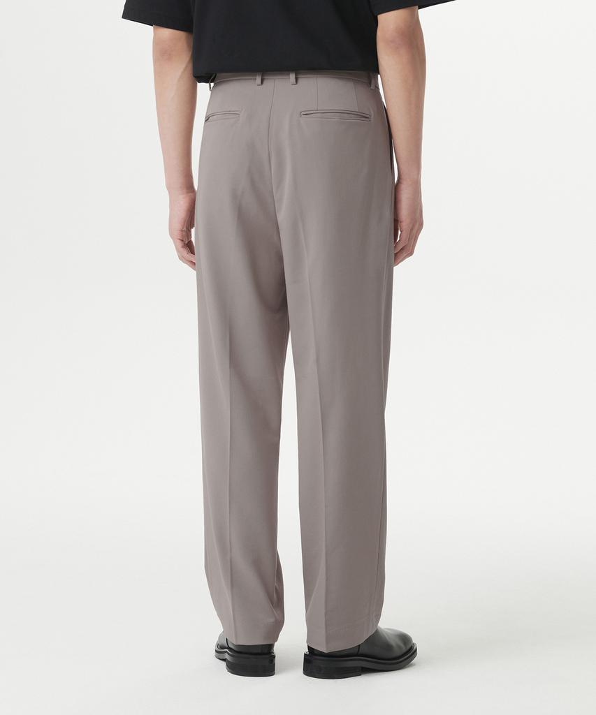 MUSINSA STANDARD Three-Puck Semi-Balloon Slacks [Grayish Beige]