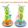 1pcs Children's Electric Caterpillar Saxophone Toys,Dancing Saxophone Caterpillar,LED Light Caterpillar Saxophone Toy Wriggle Ca