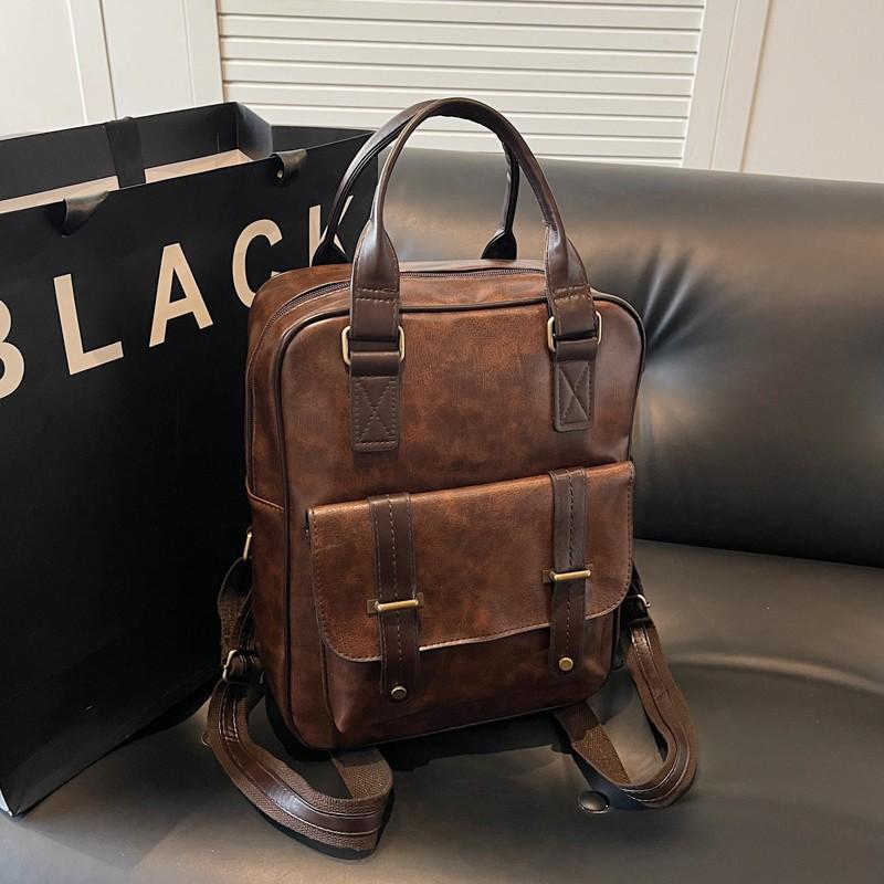 Japanese Fashion Solid Color Casual Backpack