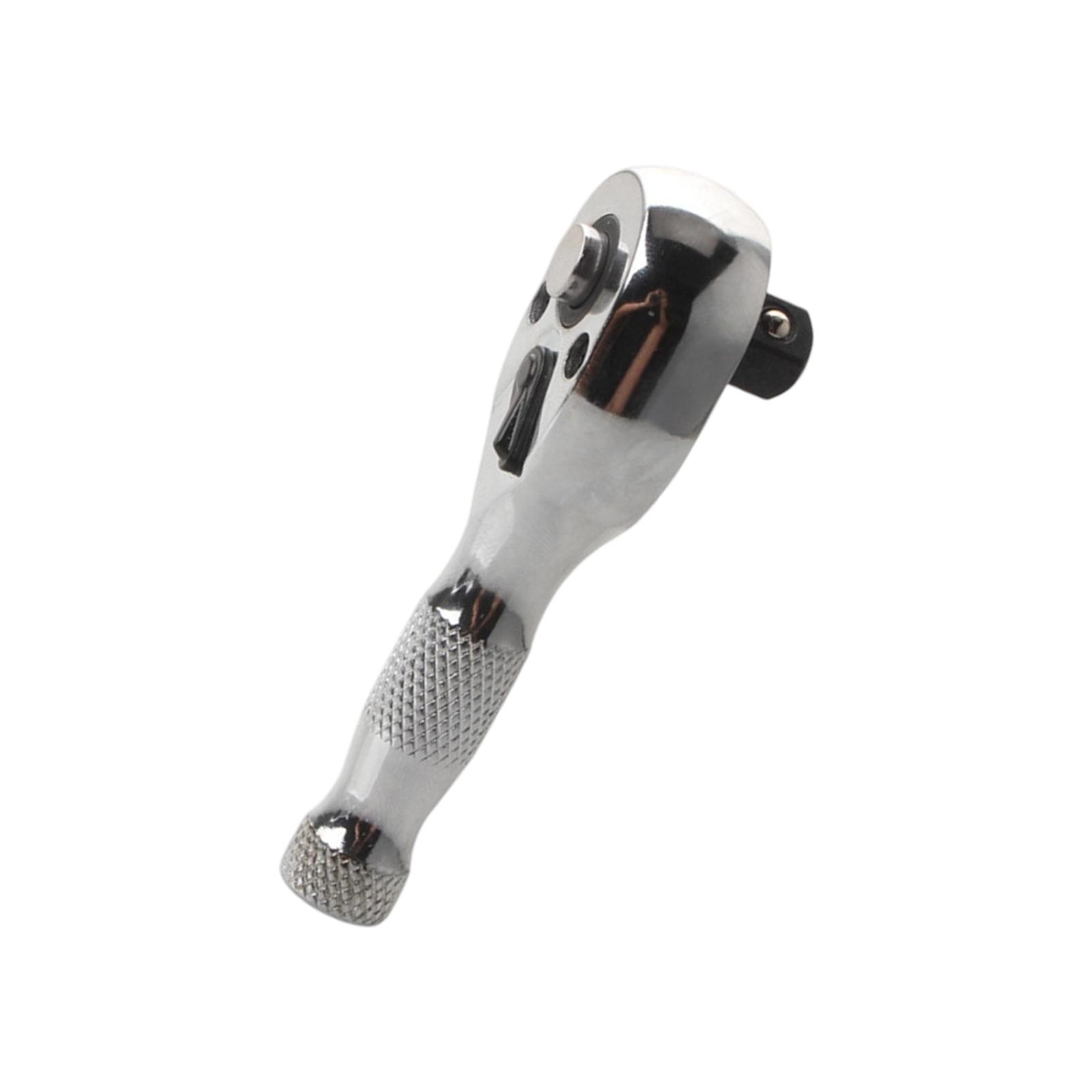 

72T Short Shank Bidirectional Ratcheting Wrench Head Set Multiple Socket Compatibility Automotive Repair Maintenance Kit