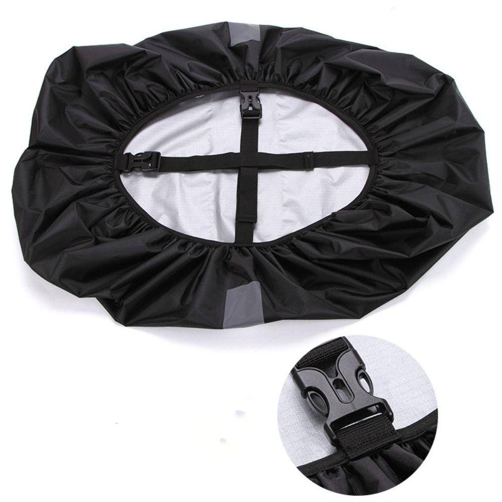 Oxford Cloth Reflective Rain Cover Double Buckle Outdoor Bag Cover Backpack Rain Cover  Cycling