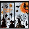 9 Sheets 72pcs Halloween Window Stickers Decals Halloween Decorations For Home Indoor Window Glass Door Wall Decor