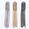 Metal Tassel Chain Epaulettes Zinc Zinc Alloy Tassel Epaulet DIY Clothes Decor Jacket Vintage Brooch  Cosplay