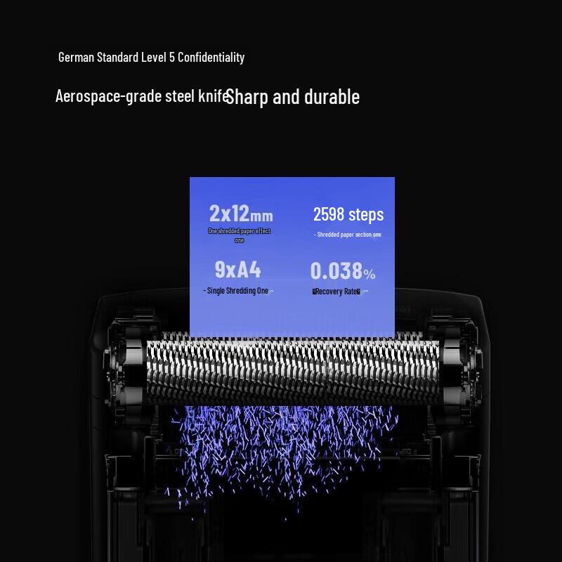 Comi 9-Sheet Micro-Cut Office Document Shredder with 21L Bin CN plug (adapter included)