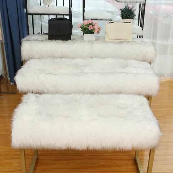 Yousheng Exquisite Workmanship Doormat Wide Application Polyester Faux Fur Sheepskin Simple Area Rug for Home