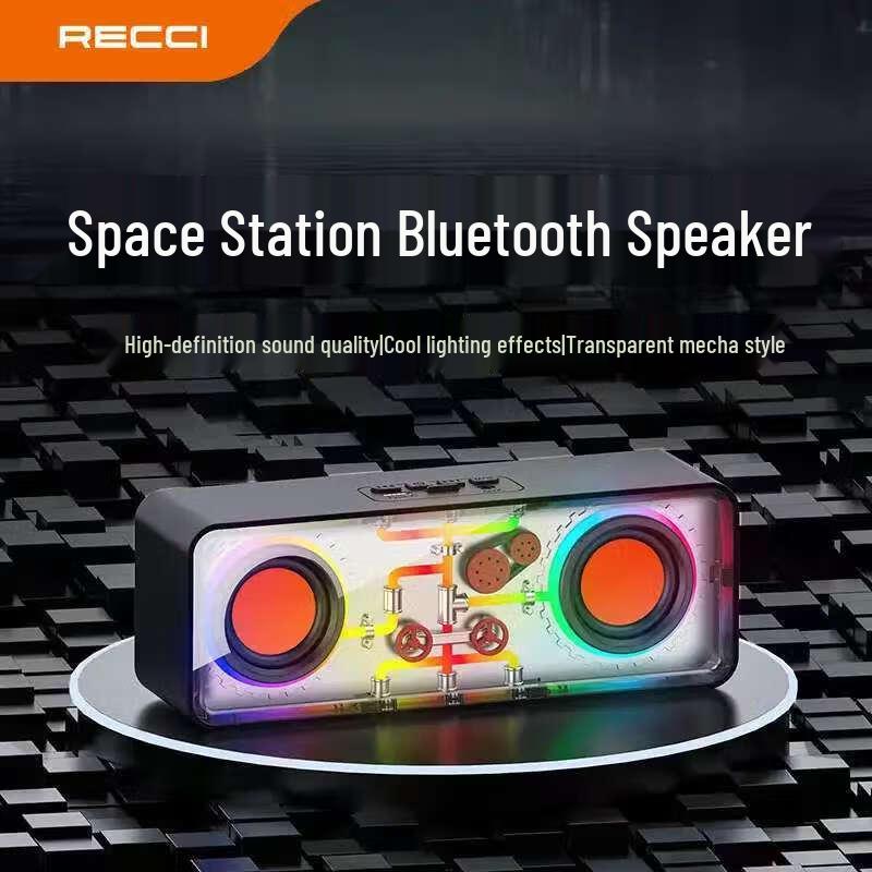 Recci RSK-W38 Stereo Bluetooth Speaker with RGB Lights CN Plug (adapter Included)