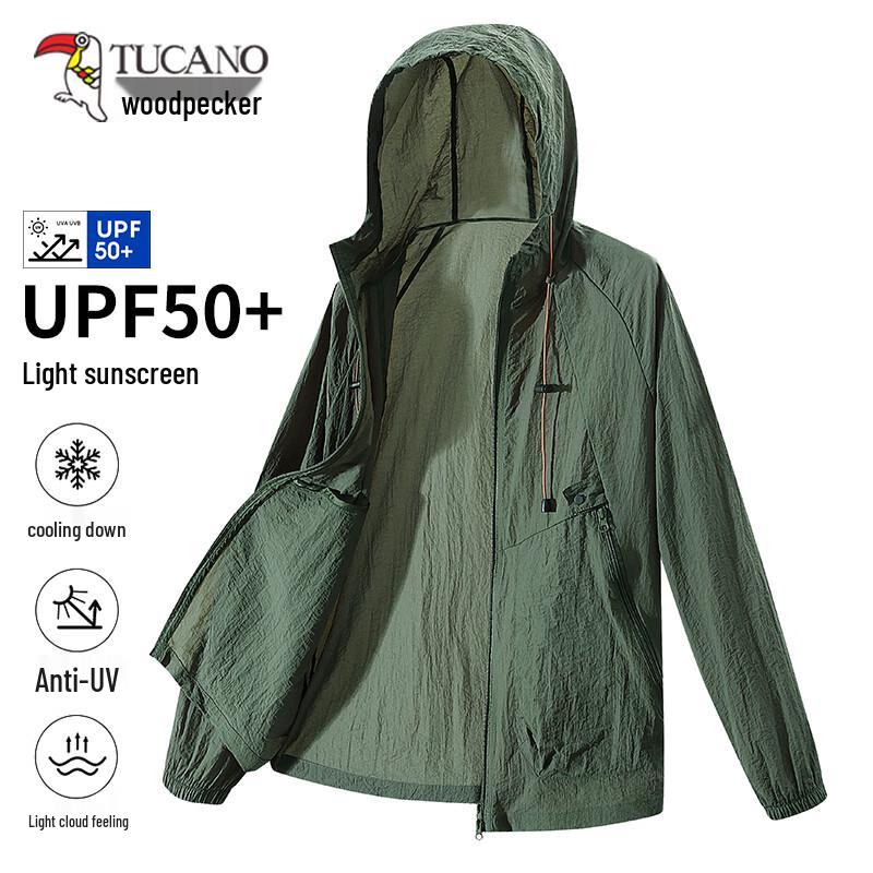 TUCANO Men s Summer Ice Silk Quick Dry UV Protection Hoodie 2XL