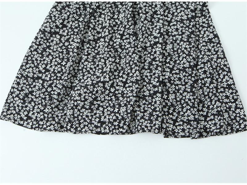 Versatile Floral Print Midi Dress - Fashionable Temperament Style