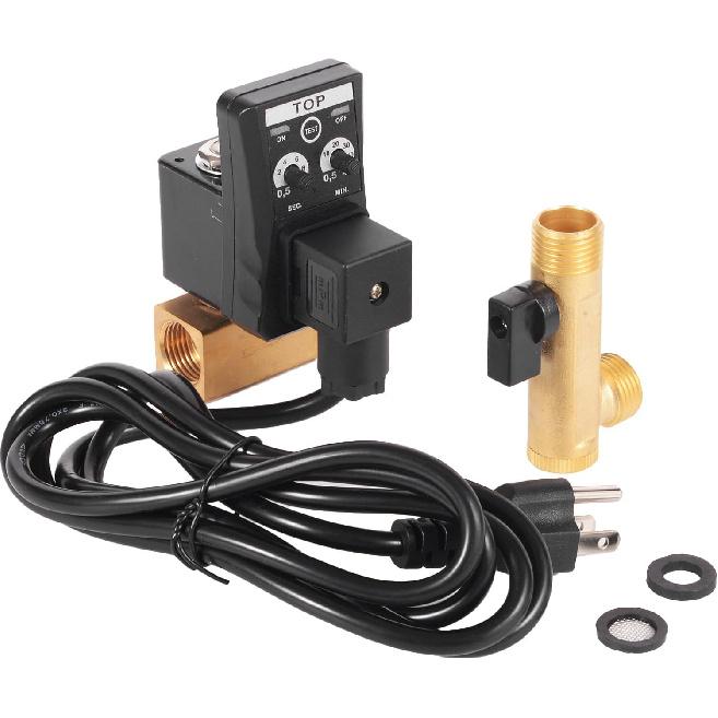 1/2" AC 110V Automatic Timed Water Tank 2-way Direct-acting Drain Valve US Plug