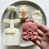 Plastic Mooncake Molds Teapot Shape Pastry Mold Hand Press Mould  Mid-Autumn Festival