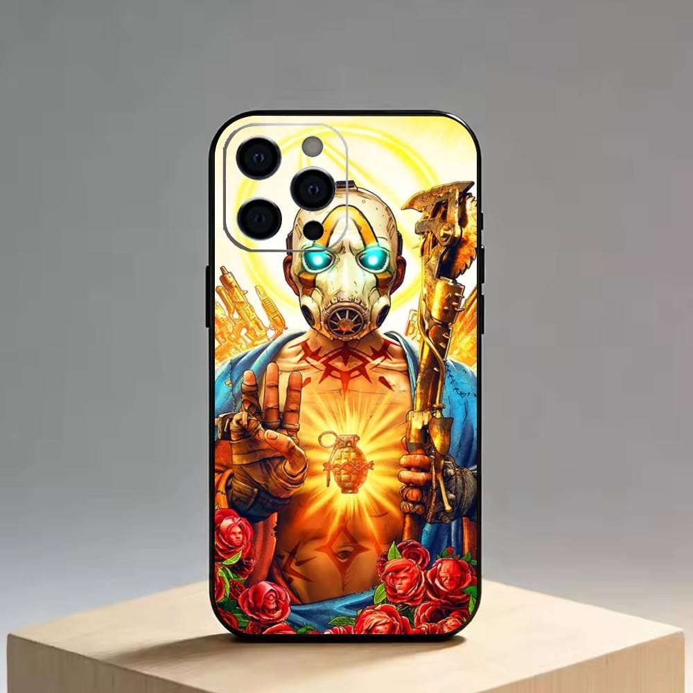 Borderlands   Phone Case For iPhone 17,16,15,14,13,12,11 Plus,Pro Max,XS,Soft Silicone Black Cover