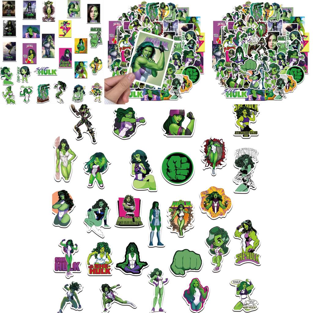 She Hulk Advogada 50 peças Adesivos Impermeáveis DIY para Caderno para Presença Legal