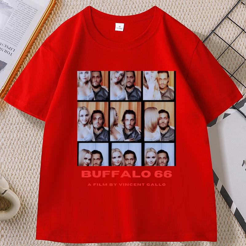 Buffalo 66 Vintage Short Sleeve Cotton Tshirt Unisex Women Vincent Gallo Graphic T Shirts Casual Round Neck Printed Short S