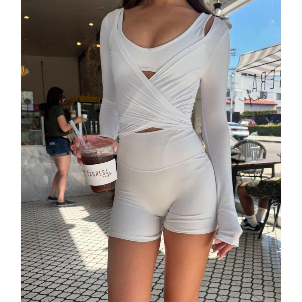 European & American Lace-Up Long Sleeve Cardigan: Stretchy, Slimming, Yoga & Pilates Wear (1777)