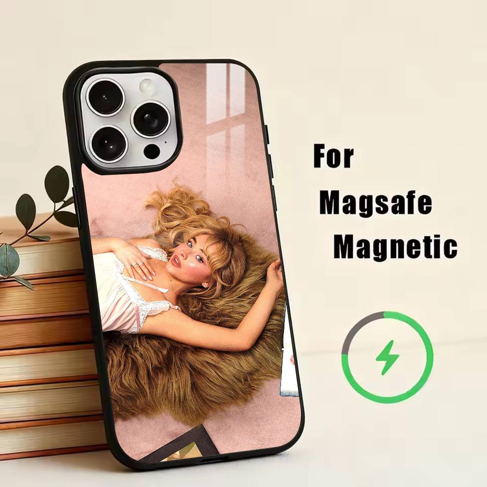 edgy girl S-Sabrina Carpenter Phone Case For iPhone17,16,15,14,13,12,11 Plus,Pro Magnetic For Magsafe Wireless Charging