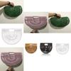 Fashionable Bamboo Half Moon Tote Bag For Women With Spacious Compartments And Natural Style