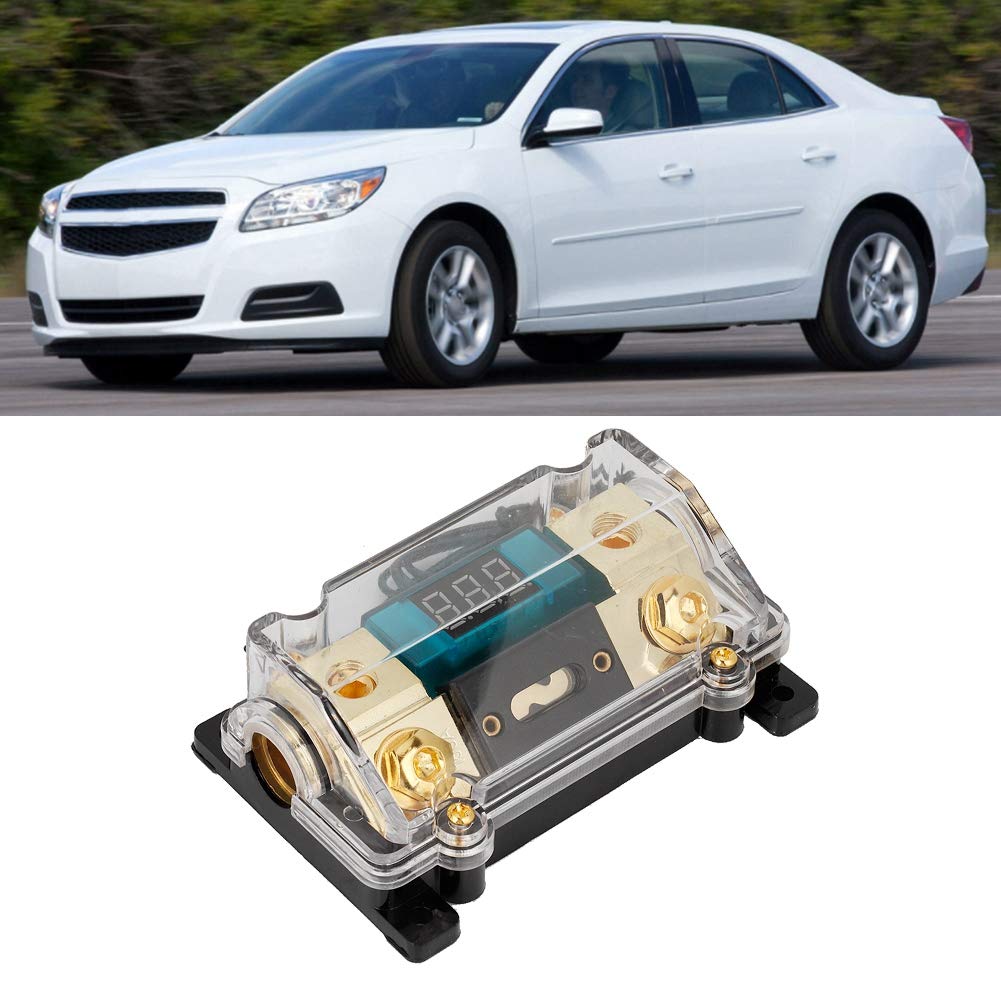 Audio Power Fuse Holder Stereo Distribution Block Box Digital Display) 150A) Distribution Block, Car Stereo Fuse Block Fuse Car (150A)
