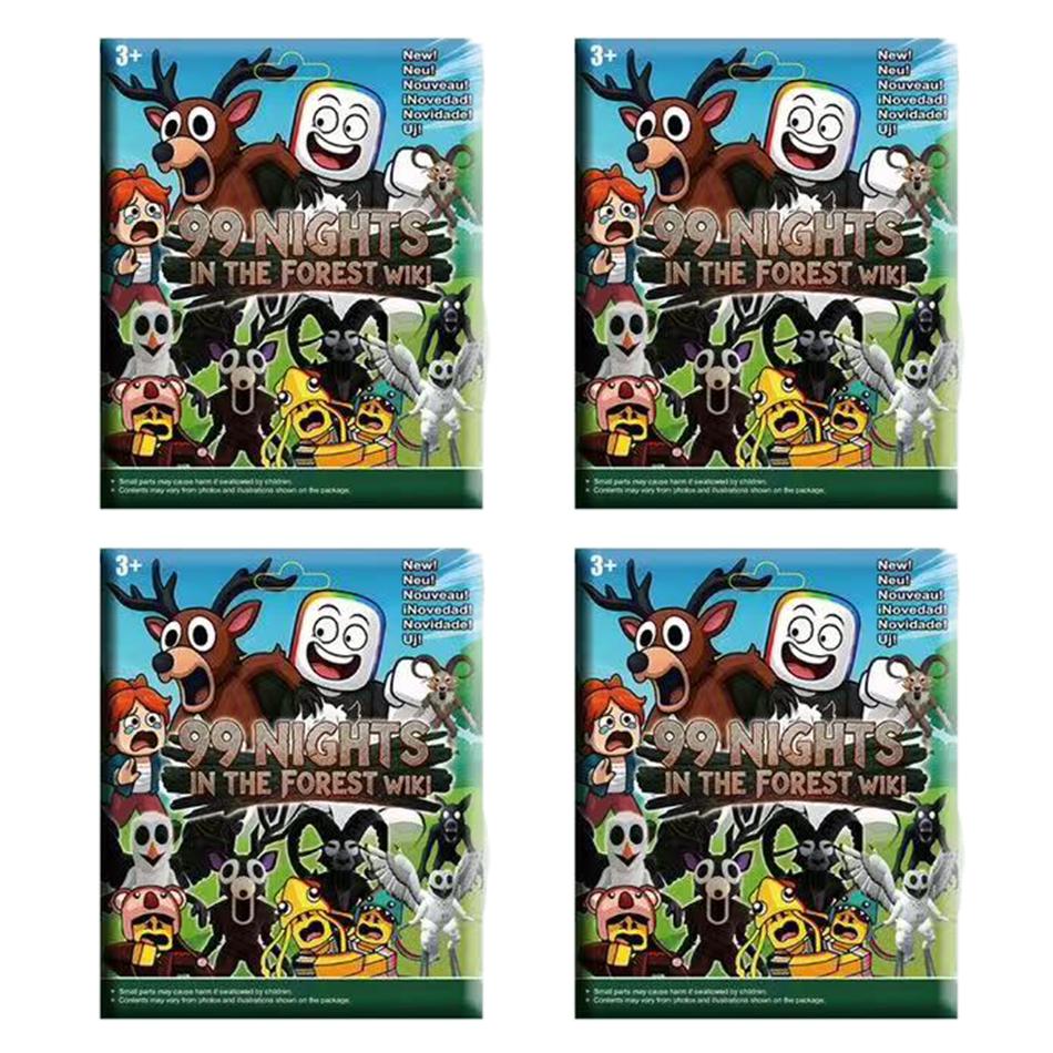 99 Nächte im Wald Actionfigur Hirsch Eule Ziege Blind Box Schreibtischdekoration Modell Ornamente Fans Mystische Weihnachtsgeschenke