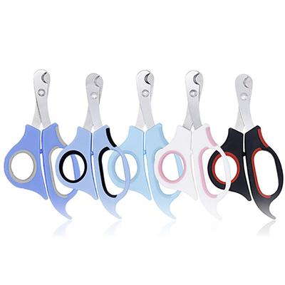 Stainless Steel Blade Dog Cat Pets Nail Clippers PP+TPR Comfort Handle Household Nailclippers Supplies for Professionals