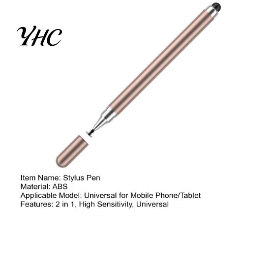 Tablet Stylus Pen 2 in 1 Double Headed High Sensitivity Replaceable Nib Capacitive Precise Drawing Universal Smart Phone Touch Office Working
