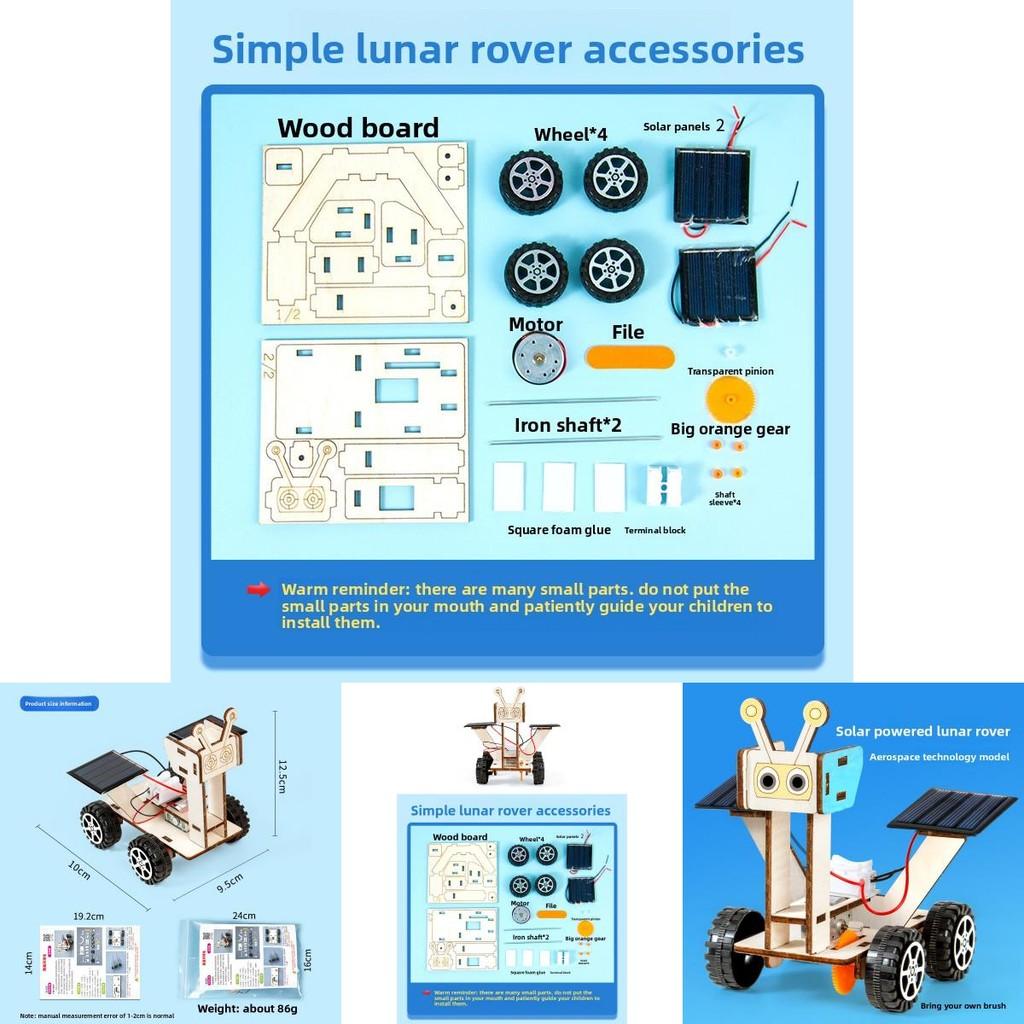 Solar Energy Science Experiment Kit With Diy Moon Rover Model For Kids Educational Stem Activity
