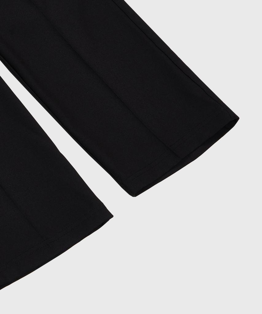 LEMAIN SECOND Easy Semi-Wide Elastic Waist Slacks [Black]