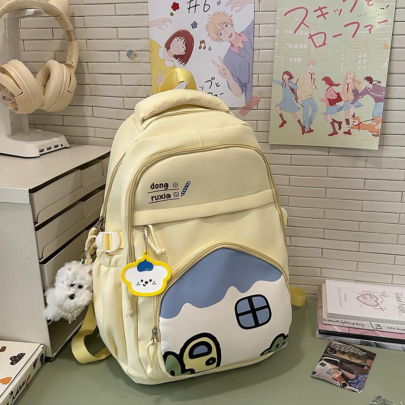 Japan and South Korea large-capacity trendy backpack fashionable and cute junior high school student schoolbag high-value student backpack