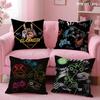 Colorful Graffiti Game Gamepad Cushion Cover Soft Short Plush Double-Sided Printing Home Decor Machine Washable Pillow Case Gift