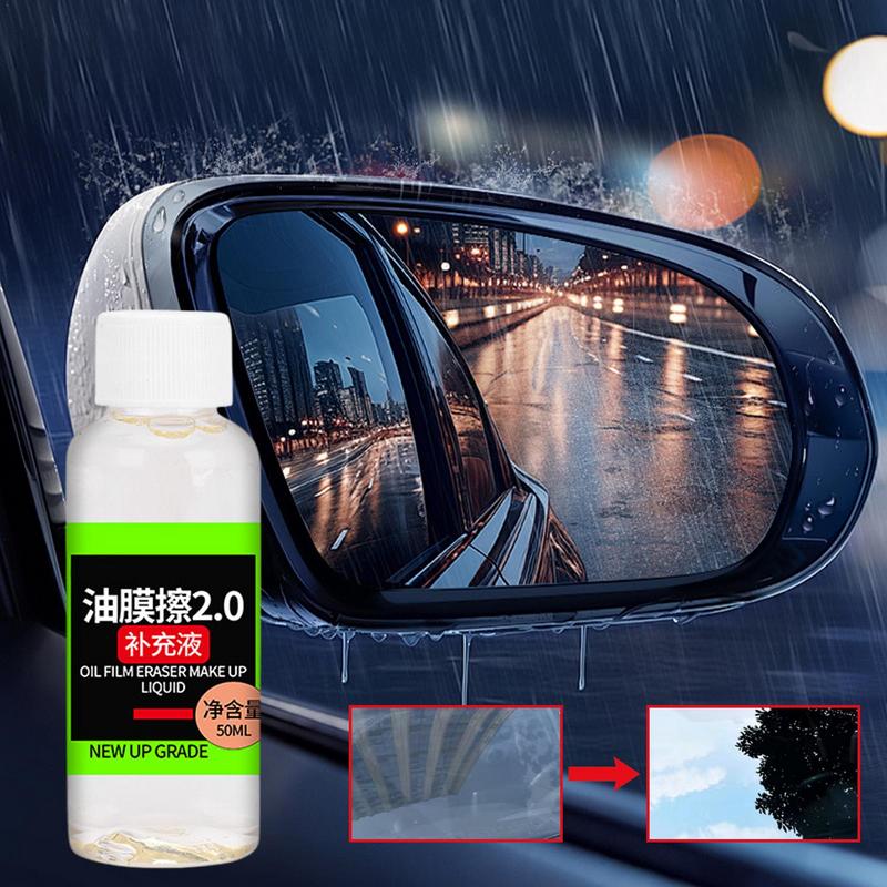 Oil Film Remover For Car Window 150ml Car Window Oil Film Remover 150ml Oil Film Cleaning Brush Windshield Cleaner Tool Glass