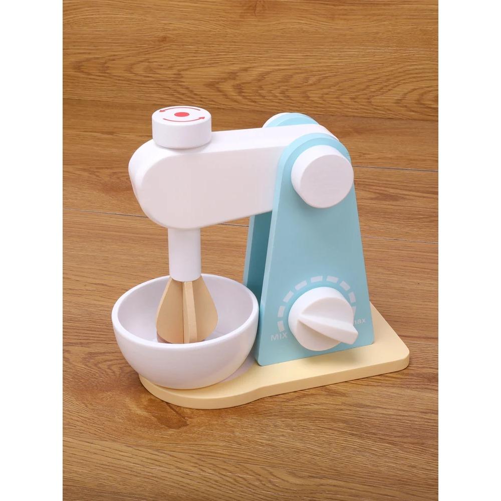 Wooden Kitchen Pretend Play Toy Simulation Wooden Food Mixer Baby Early Learning Educational Toys